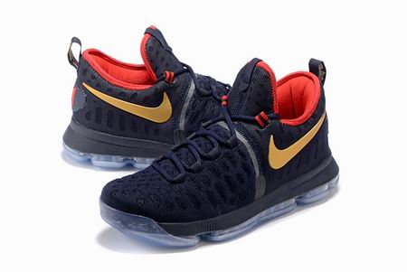 nike Zoom KD 9 shoes black red golden