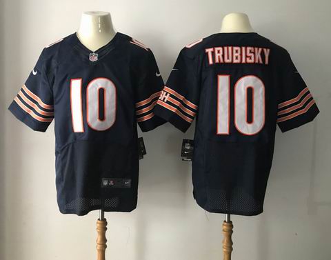 nike nfl chicago bears #10 Trubisky blue elite jersey